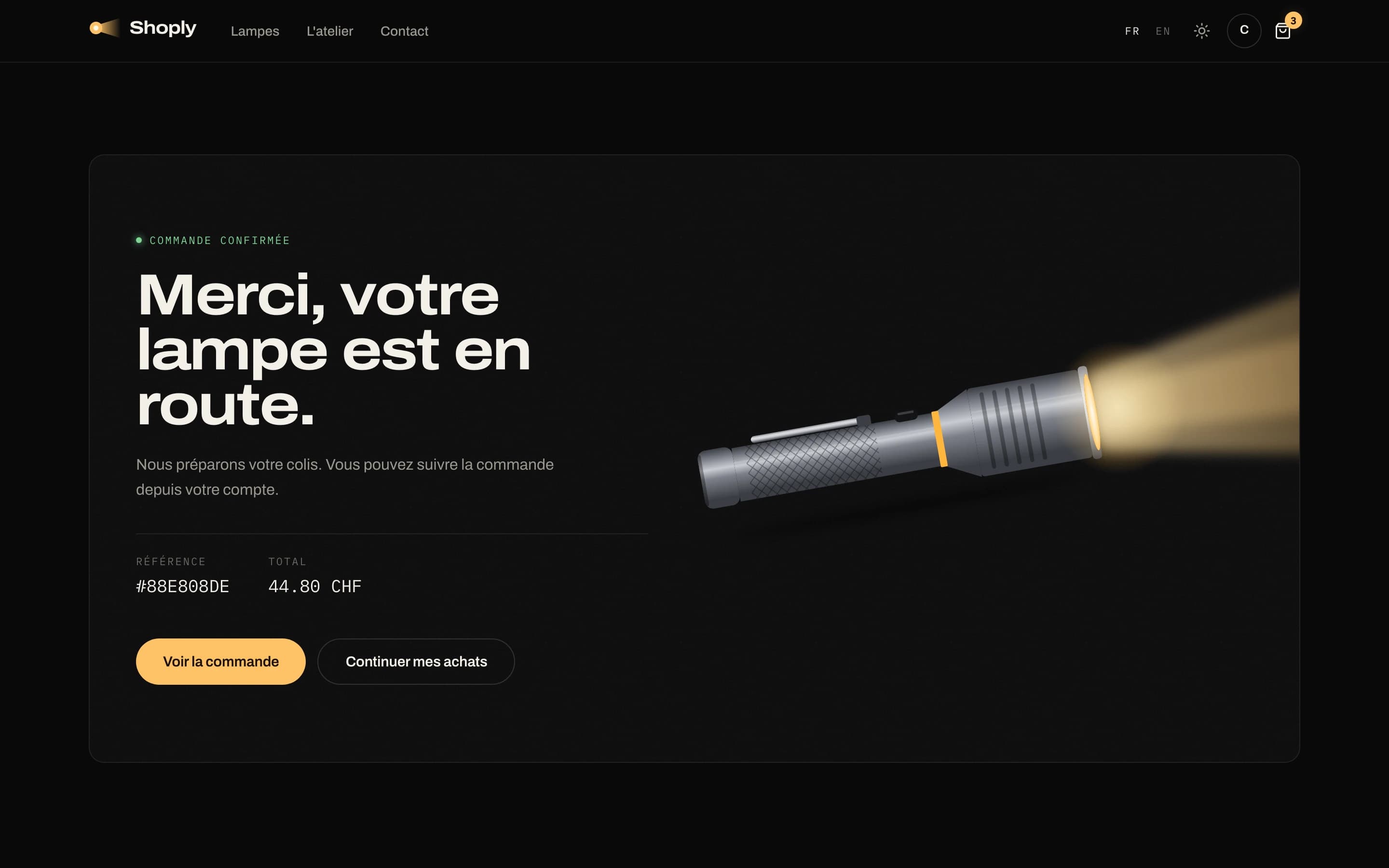 Shoply — Confirmation